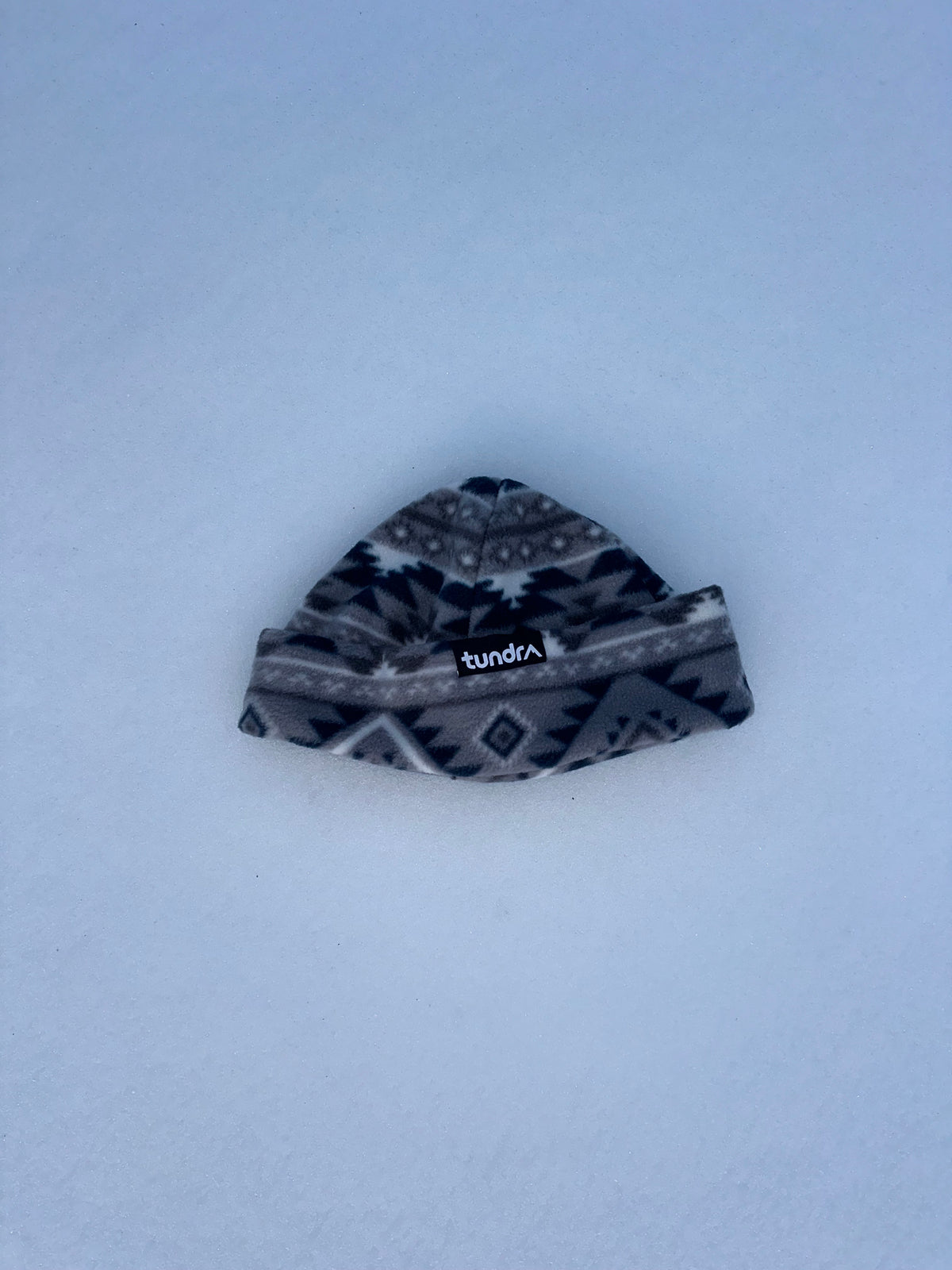 Grey/Blue Aztec Beanie