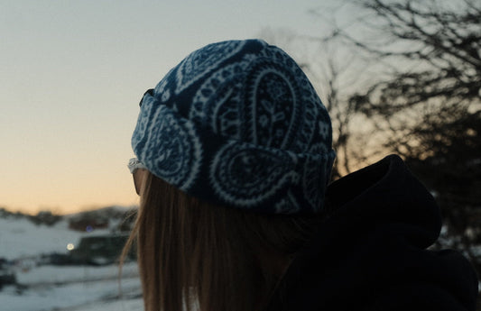 Blue Bandana Beanie