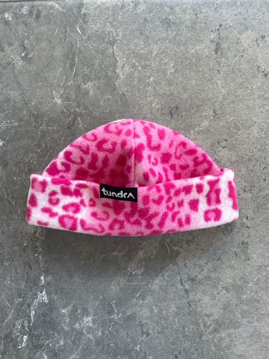Pink Leopard Beanie