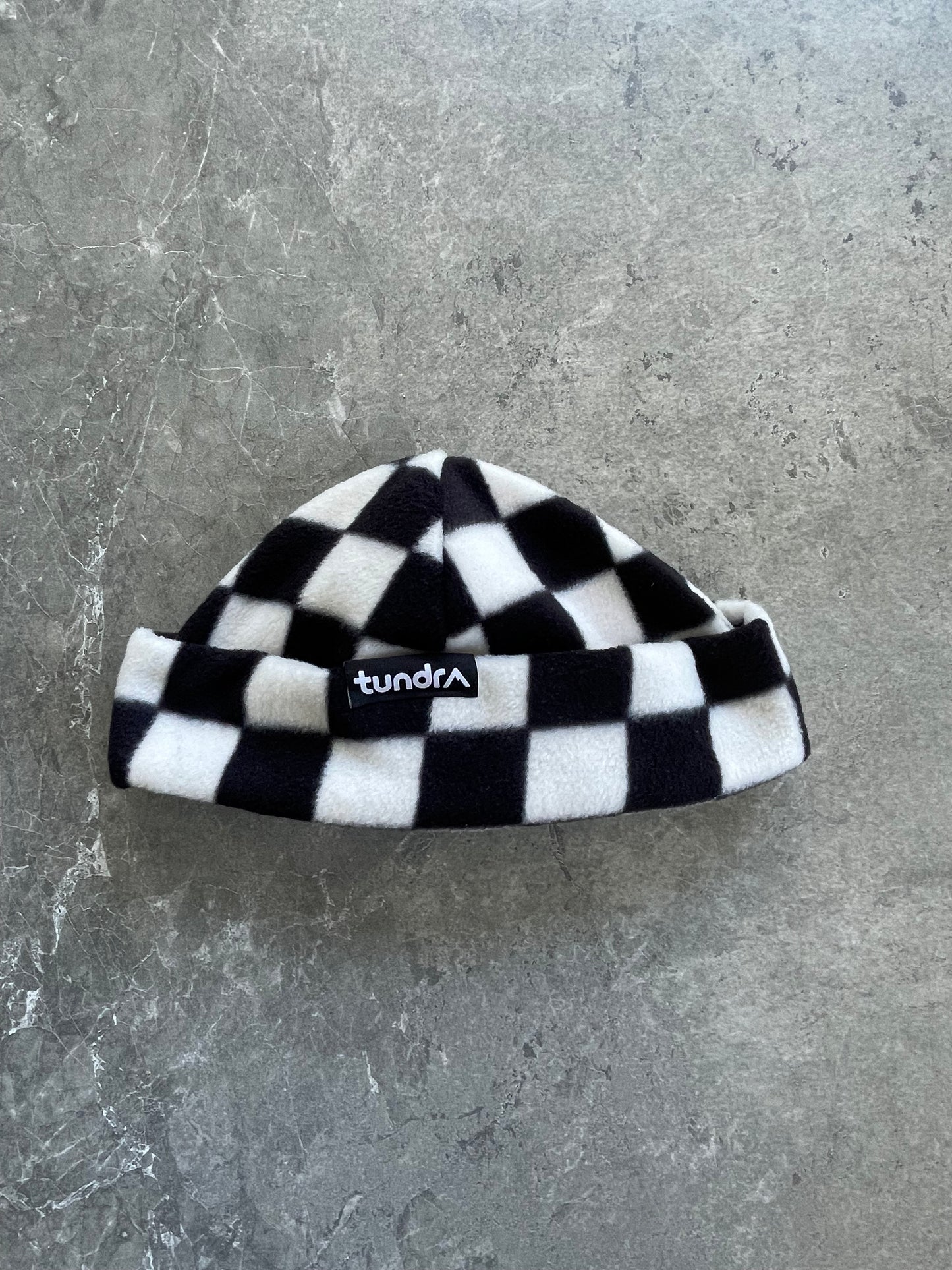 B&W Checker Beanie