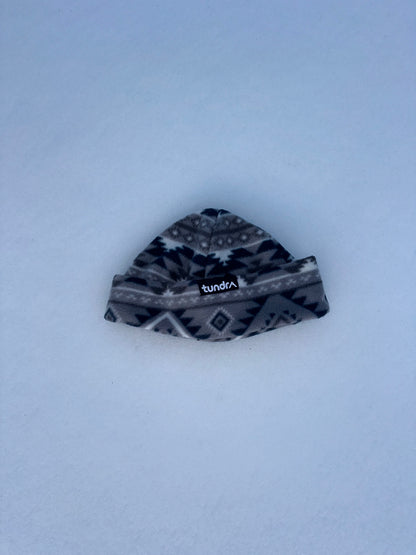 Grey/Blue Aztec Beanie