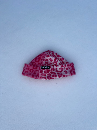 Pink Leopard Beanie